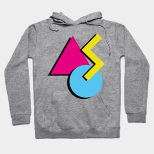 80's retro minimal shapes Hoodie